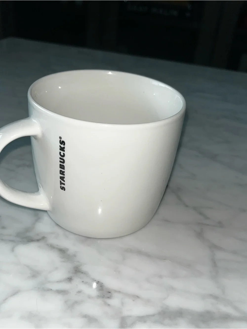 Starbucks fill your cup mug white gold